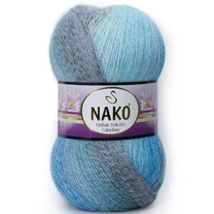 Пряжа для вязания NAKO "MOHAIR DELICATE COLORFLOW" (№28084) Принт