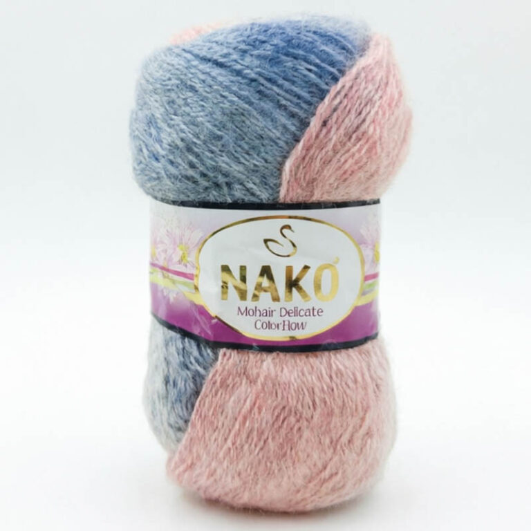 Пряжа для вязания NAKO «MOHAIR DELICATE COLORFLOW» (№28098) Принт