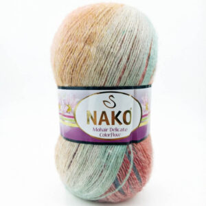 Пряжа для вязания NAKO "MOHAIR DELICATE COLORFLOW" (№28147) Принт