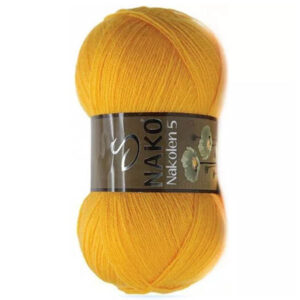 Пряжа для вязания NAKO "NAKOLEN 5" (№3052) Желтый