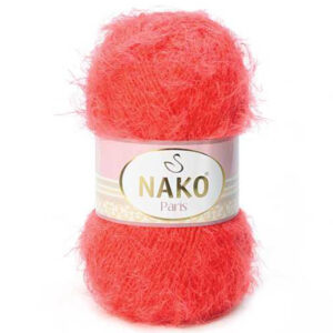 Пряжа для вязания NAKO "PARIS" (№11271) Оранжево-алый