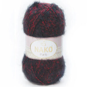Пряжа для вязания NAKO "PARIS" (№21306) Красно-серый