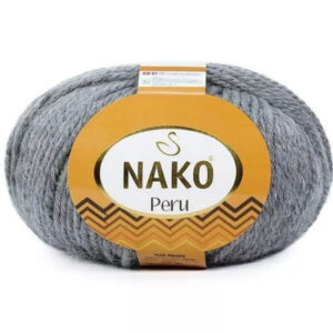 Пряжа для вязания NAKO "PERU" (№194) Серый меланж