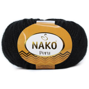 Пряжа для вязания NAKO "PERU" (№217) Черный