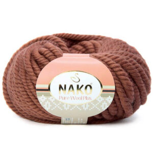 Пряжа для вязания NAKO "PURE WOOL PLUS" (№10271) Красный кирпич