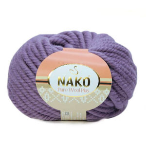 Пряжа для вязания NAKO "PURE WOOL PLUS" (№10506) Сиреневый