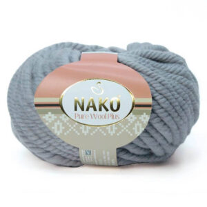 Пряжа для вязания NAKO "PURE WOOL PLUS" (№11478) Серый