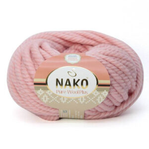 Пряжа для вязания NAKO "PURE WOOL PLUS" (№11480) Пудра