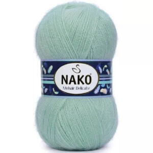 Пряжа для вязания NAKO "MOHAIR DELICATE" (№10023) Светлая мята