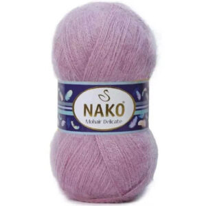 Пряжа для вязания NAKO "MOHAIR DELICATE" (№6113 (1249)) Св.цикламен