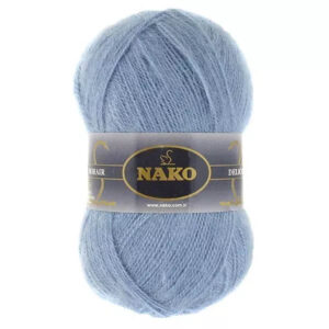 Пряжа для вязания NAKO "MOHAIR DELICATE" (№6122 (1986)) Серо-голубой