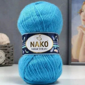 Пряжа для вязания NAKO "MOHAIR DELICATE" (№6134 (235)) Гол.бирюза