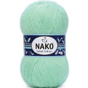 Пряжа для вязания NAKO "MOHAIR DELICATE" (№3415) Св.салат