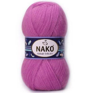 Пряжа для вязания NAKO "MOHAIR DELICATE" (№6141 (4975)) Малиновый