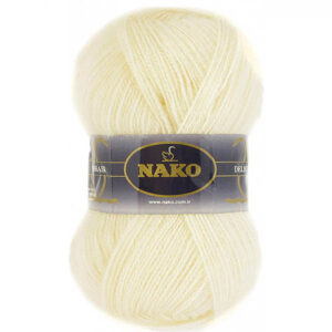 Пряжа для вязания NAKO "MOHAIR DELICATE" (№6103) Молочный