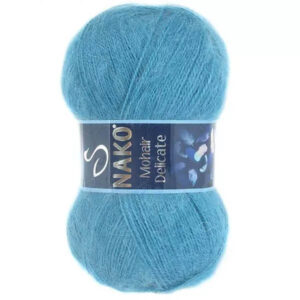 Пряжа для вязания NAKO "MOHAIR DELICATE" (№6123 (6498)) Св.м.волна