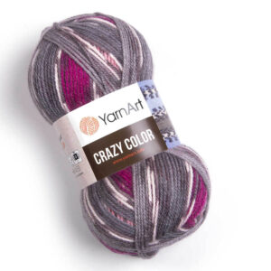 Пряжа для вязания YARNART “CRAZY COLOR” (№176) Бордовый/розовый