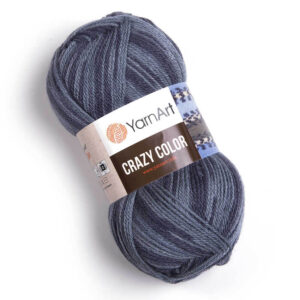 Пряжа для вязания YARNART “CRAZY COLOR” (№652) Серый