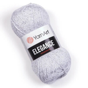 Пряжа для вязания YARNART "ELEGANCE" (№101) Белый с серебром