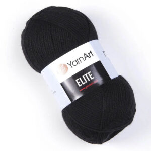Пряжа для вязания YARNART "ELITE" (№30) Черный