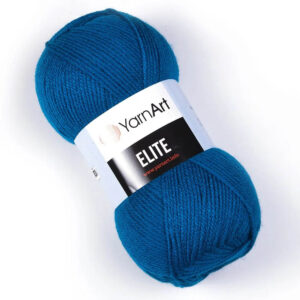 Пряжа для вязания YARNART "ELITE" (№843) Темно-бирюзовый