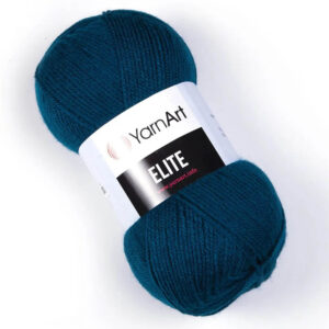 Пряжа для вязания YARNART "ELITE" (№850) Темно-лазурный