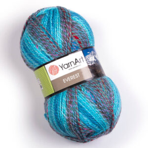 Пряжа для вязания YARNART "EVEREST" (№7048) Голубой/сиреневый/серый
