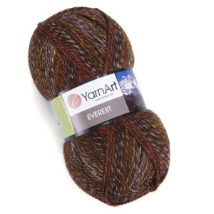 Пряжа для вязания YARNART "EVEREST" (№7053) Коричневый меланж