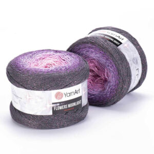 Пряжа для вязания YARNART "FLOWERS MOONLIGHT" (№3276) Т.серый/сирень/роз