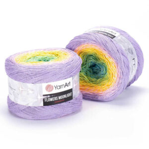 Пряжа для вязания YARNART "FLOWERS MOONLIGHT" (№3285) Св.сирен/желт/зел