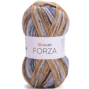 Пряжа для вязания YARNART "FORZA" (№2605) Коричневый/бежевый/серый/белый