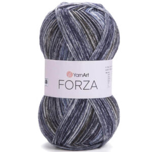 Пряжа для вязания YARNART "FORZA" (№2606) Чернильно-синий/хаки/белый