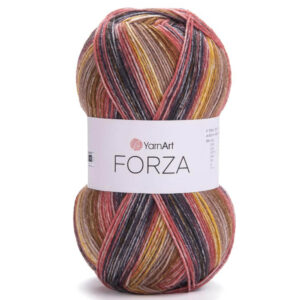 Пряжа для вязания YARNART "FORZA" (№2611) Терракот/черный/охра/бежевый
