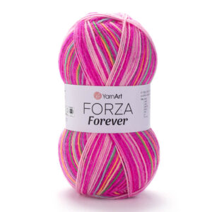 Пряжа для вязания YARNART "FORZA FOREVER" (№2707) Розовый/малиновый/зеленый