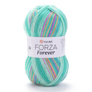 Пряжа для вязания YARNART "FORZA FOREVER" (№2708) Мята/малиновый/оранжевый