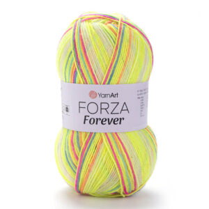 Пряжа для вязания YARNART "FORZA FOREVER" (№2710) Лимон/малина/синий