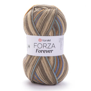 Пряжа для вязания YARNART "FORZA FOREVER" (№2715) Бежевый/голубой/синий