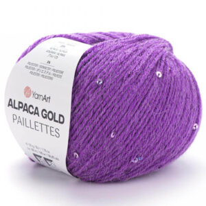 Пряжа для вязания YARNART "ALPACA GOLD PAILLETTES" (№9308) Фиалка