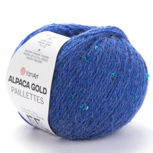Пряжа для вязания YARNART "ALPACA GOLD PAILLETTES" (№9309) Василек
