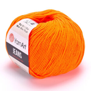 Пряжа для вязания YARNART "JEANS" (№77) Оранжевый