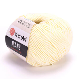 Пряжа для вязания YARNART "JEANS" (№86) Кремовый