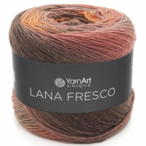 Пряжа для вязания YARNART "LANA FRESCO" (№8105) Оранжевый/коричневый/красный