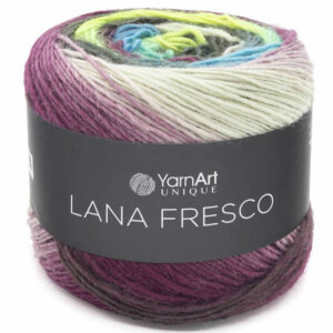 Пряжа для вязания YARNART "LANA FRESCO" (№8110) Вишня/желтый неон/зеленый