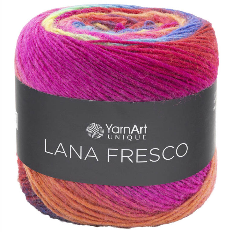 Пряжа для вязания YARNART "LANA FRESCO" (№8113) Фуксия/попугай