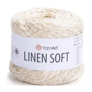 Пряжа для вязания YARNART "LINEN SOFT" (№7302) Молочный