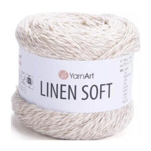 Пряжа для вязания YARNART "LINEN SOFT" (№7303) Молочный