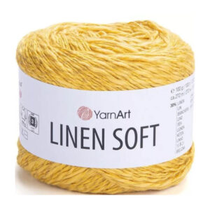Пряжа для вязания YARNART "LINEN SOFT" (№7306) Горчица
