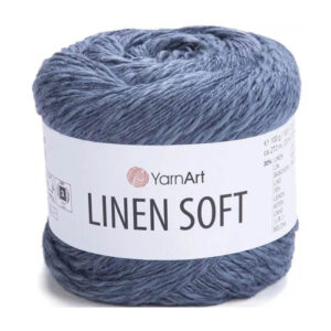 Пряжа для вязания YARNART "LINEN SOFT" (№7316) Джинсовый
