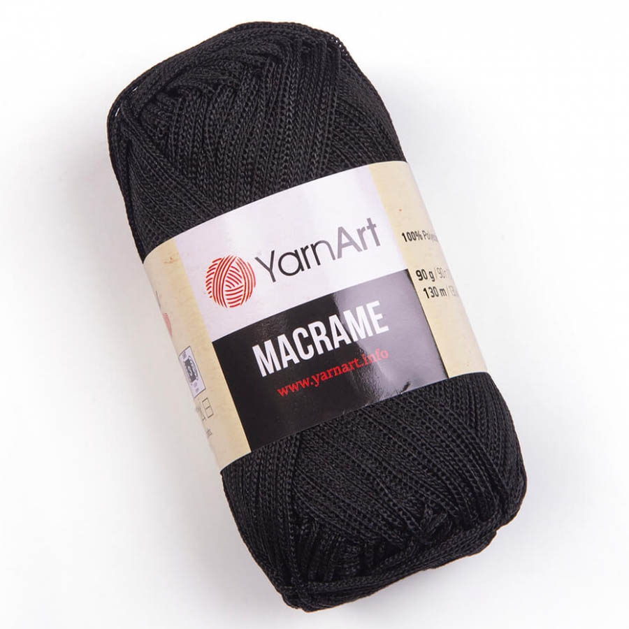 Пряжа для вязания YARNART "MACRAME" (№148) Черный