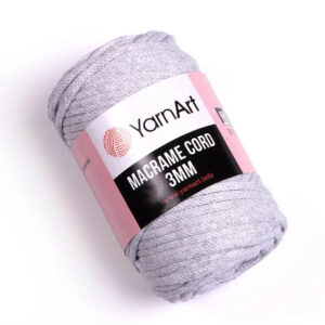Пряжа для плетения YARNART "MACRAME CORD 3MM" (№756) Серый
